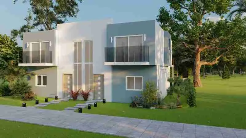Exclusive Three bedroom villa for sale with terrace and Pool at Punta Cana 3 scaled
