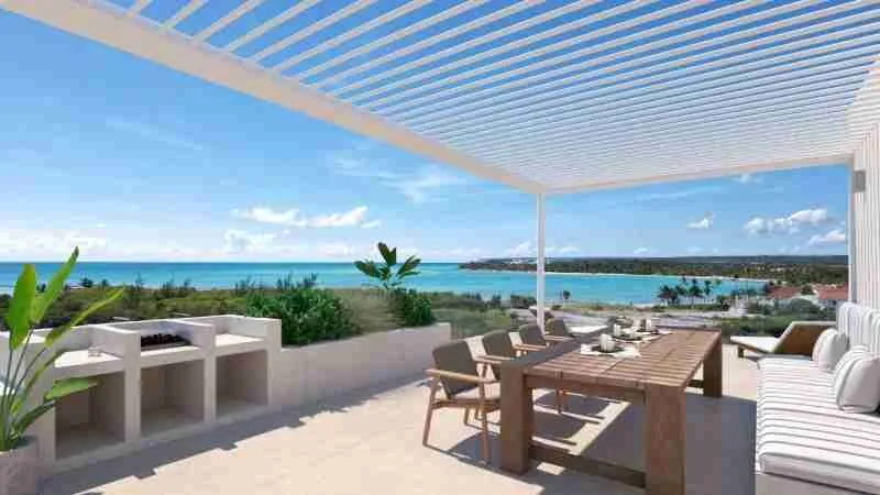 Exclusive two bedroom condo for sale in Punta Cana just steps from the beach and spectacular views of the beach 11 scaled