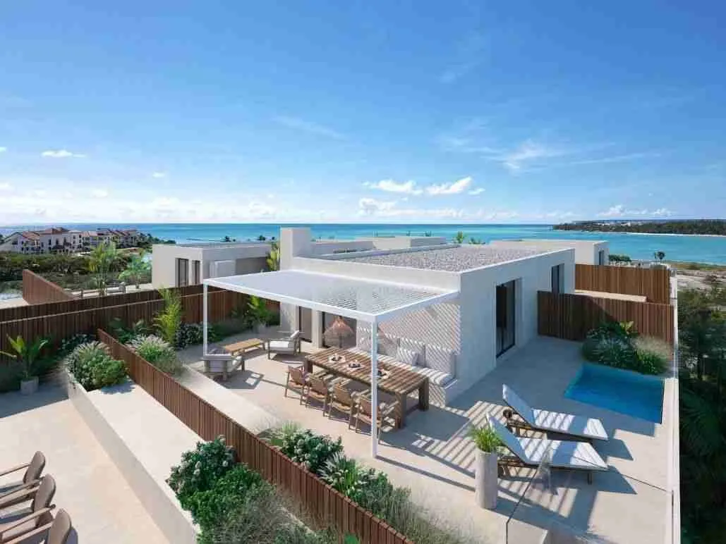 Exclusive two bedroom condo for sale in Punta Cana just steps from the beach and spectacular views of the beach 12 1