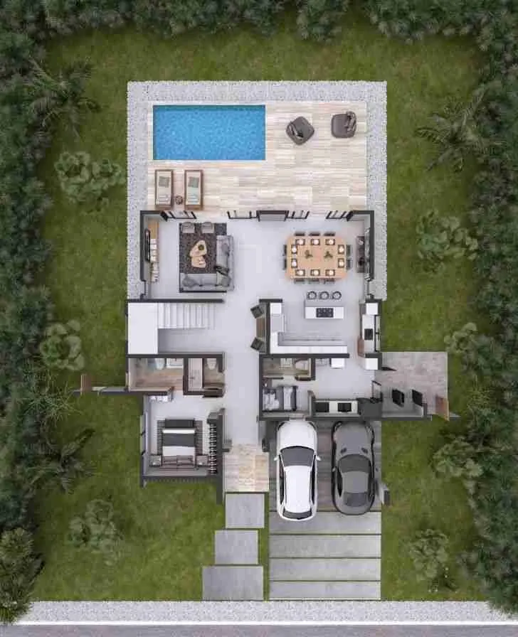 Luxury and Modern 4BR Villa for sale Punta Cana with large pool 7 Luxury and Modern 4BR Villa for sale Punta Cana with large pool 7