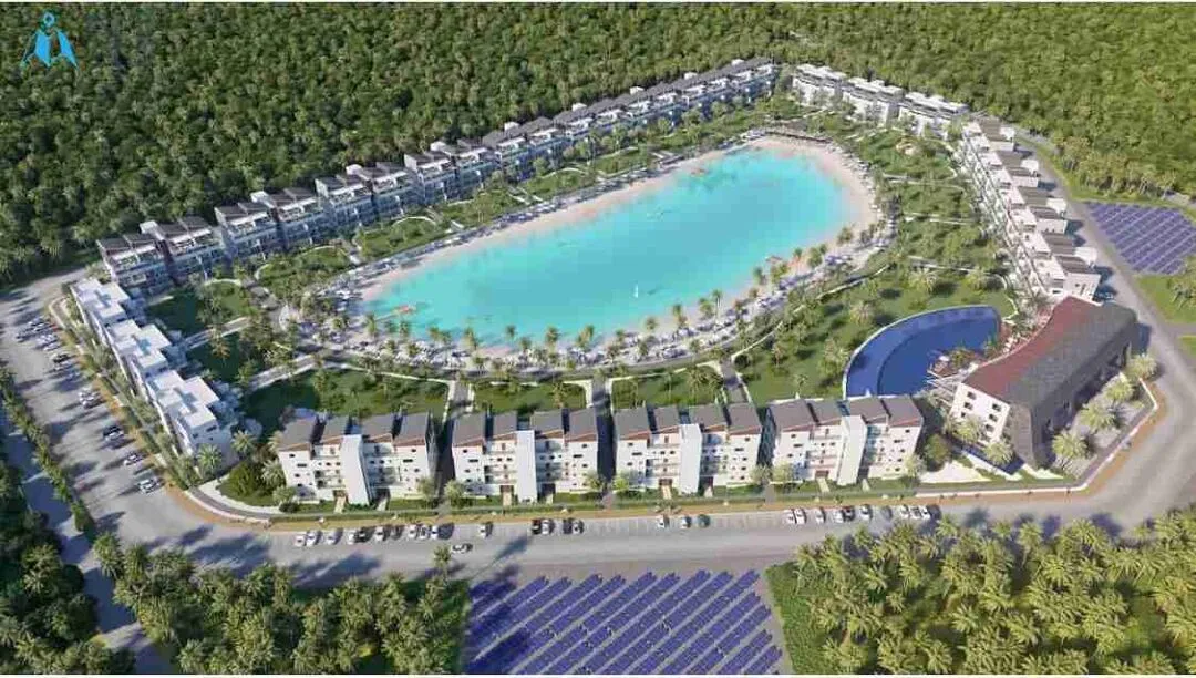 Charming one bedroom Punta Cana Apartment for sale with lake views
