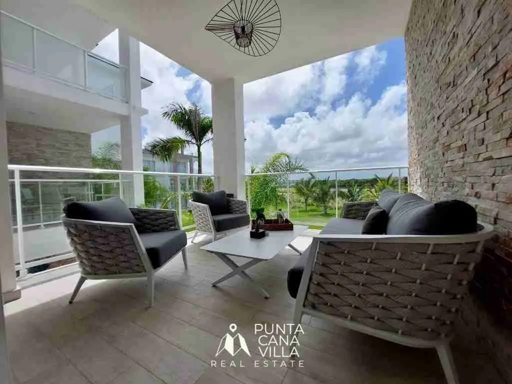Impressive 2BDR punta cana apartments for sale, panoramic view to pool, golf course and lake