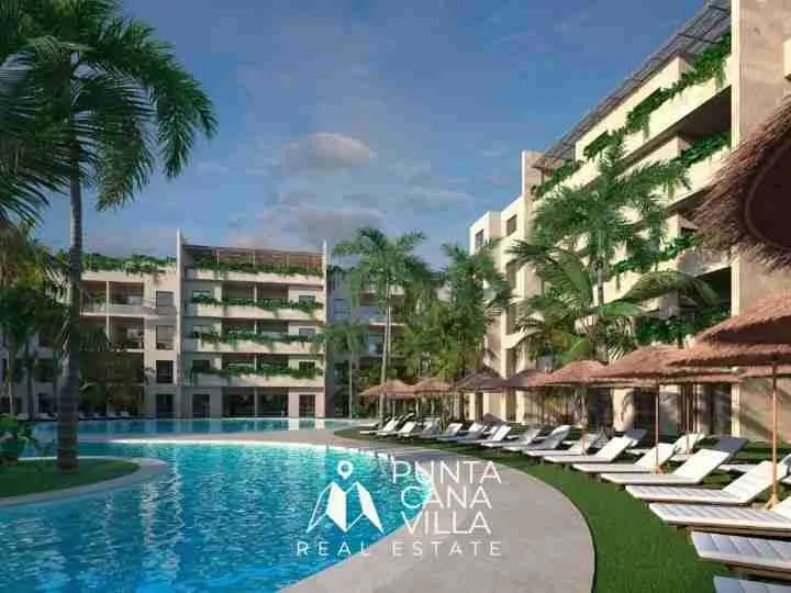 Captivating One Bedroom Condo for sale Punta Cana with terrace and pool views