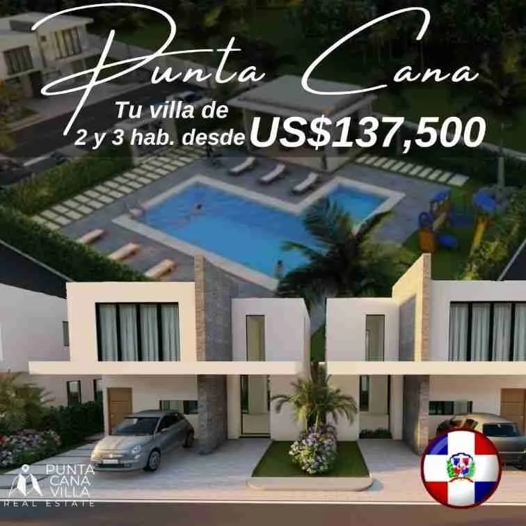 Modern and Spacious 2BR Villa for sale Punta Cana, with Clubhouse