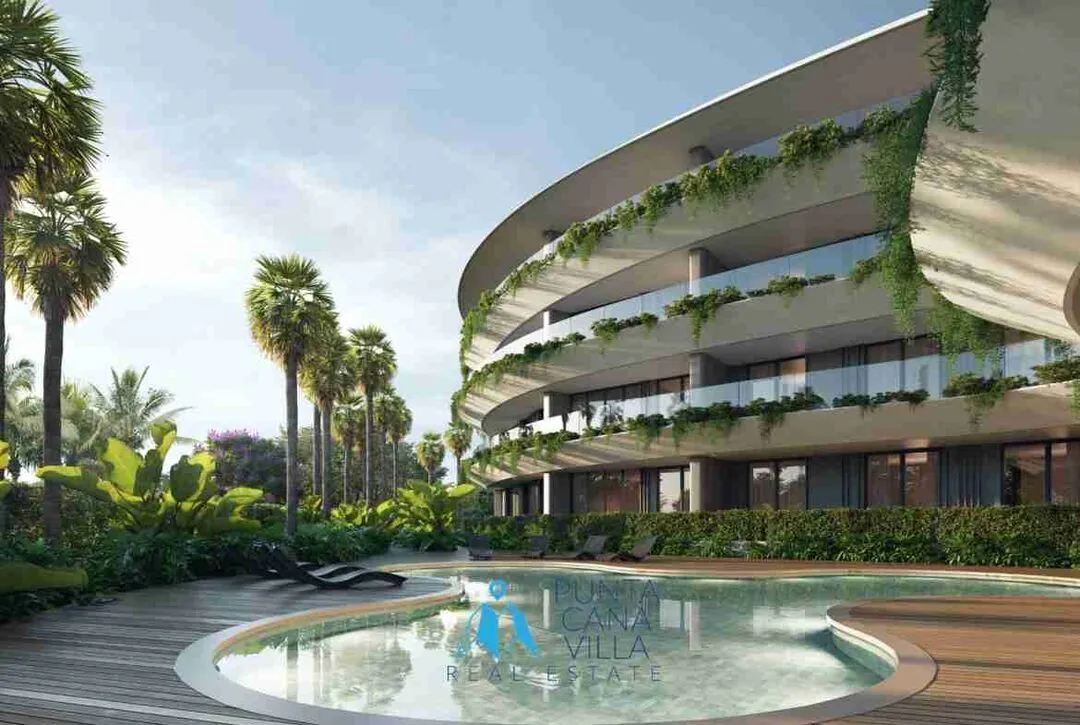 Stunning 1 BDR Cap Cana Condo for sale with golf and beach views 