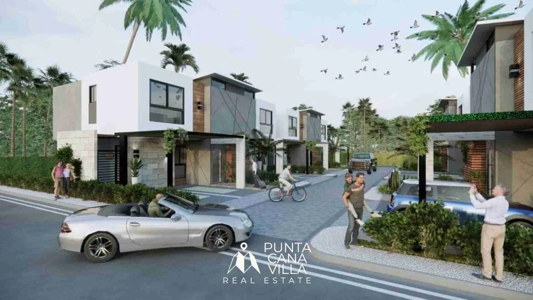 Exclusive 3 BR Punta Cana Townhouse for sale with jacuzzi, near downtown
