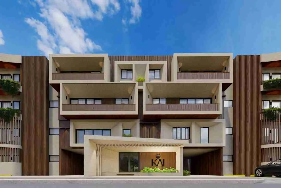 Kai Residences, Stunning 2 bedroom Apartment for sale in Cap Cana with Gym, Pool and large balconies