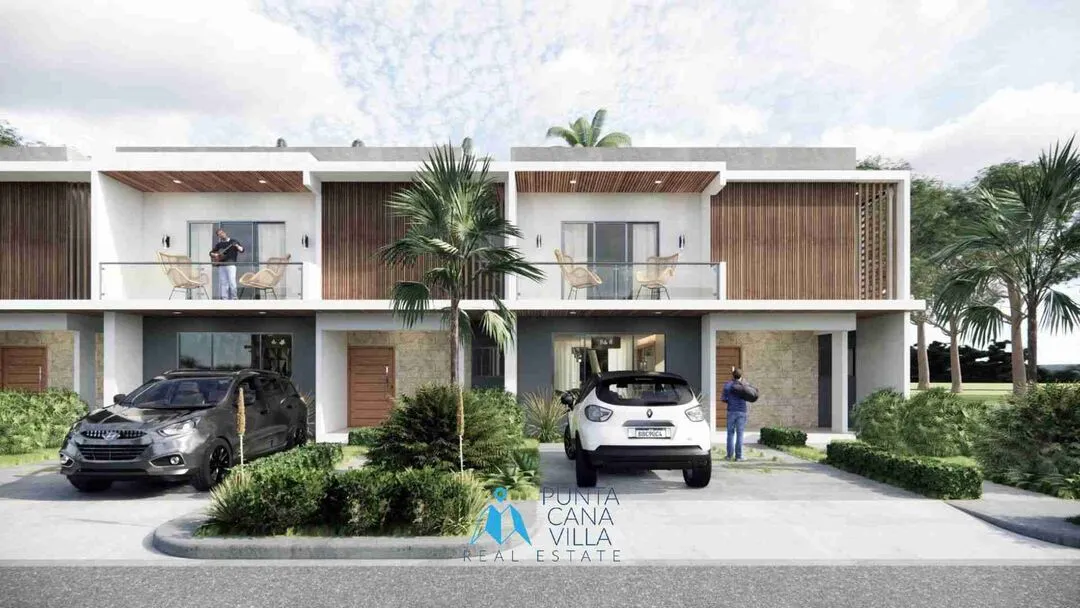 Sky Residences Vista Cana, 3BR Town-houses for sale in Punta Cana with Jacuzzi and 2 balconies