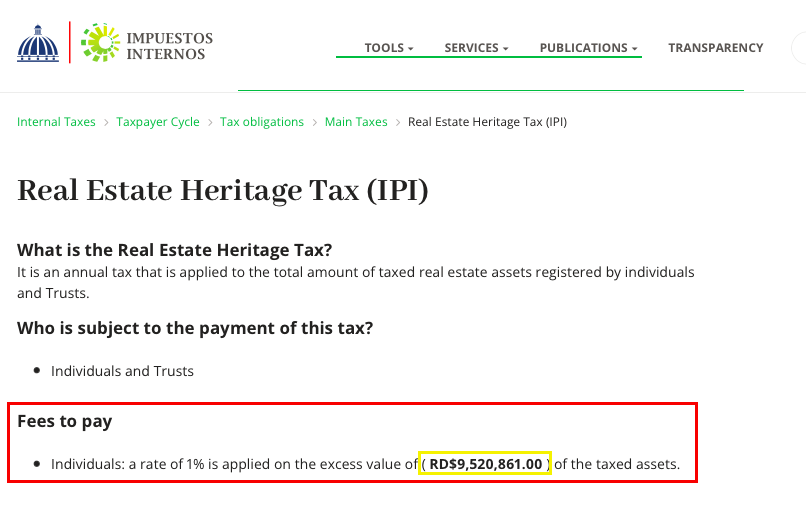 A Beginner's Guide to Cap Cana Real Estate Investing 5 % A Beginner's Guide to Cap Cana Real Estate Investing 5 5 %count(title) In the Dominican Republic, there are tax exemptions that apply to properties that are valued at or under USD$170,000.