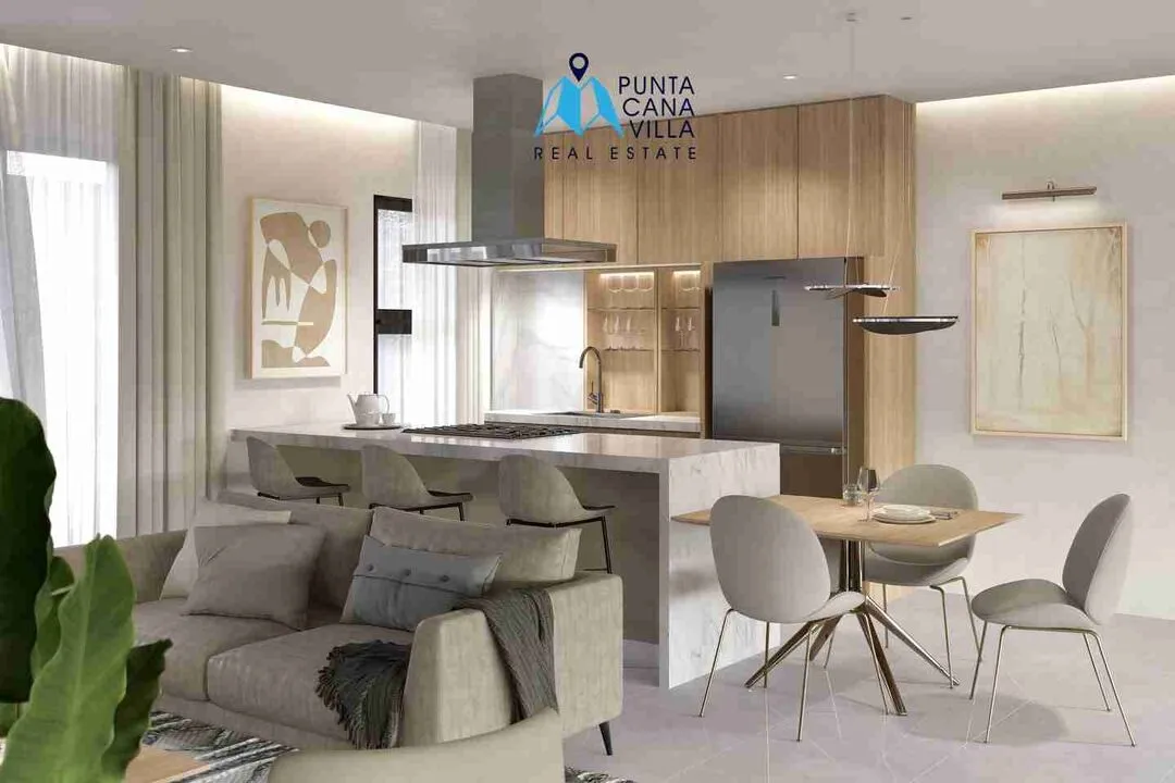 District residences,Condo for Sale in Bavaro, Punta Cana, Living room