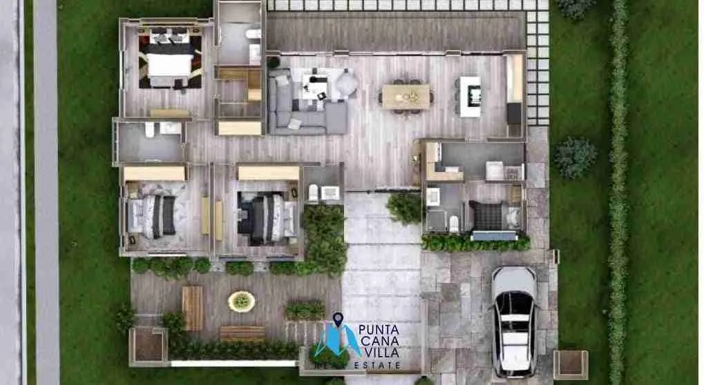 Lovely Three Bedroom Villa For Sale In Ciudad Las Canas, Cap Cana, Punta Cana(11)