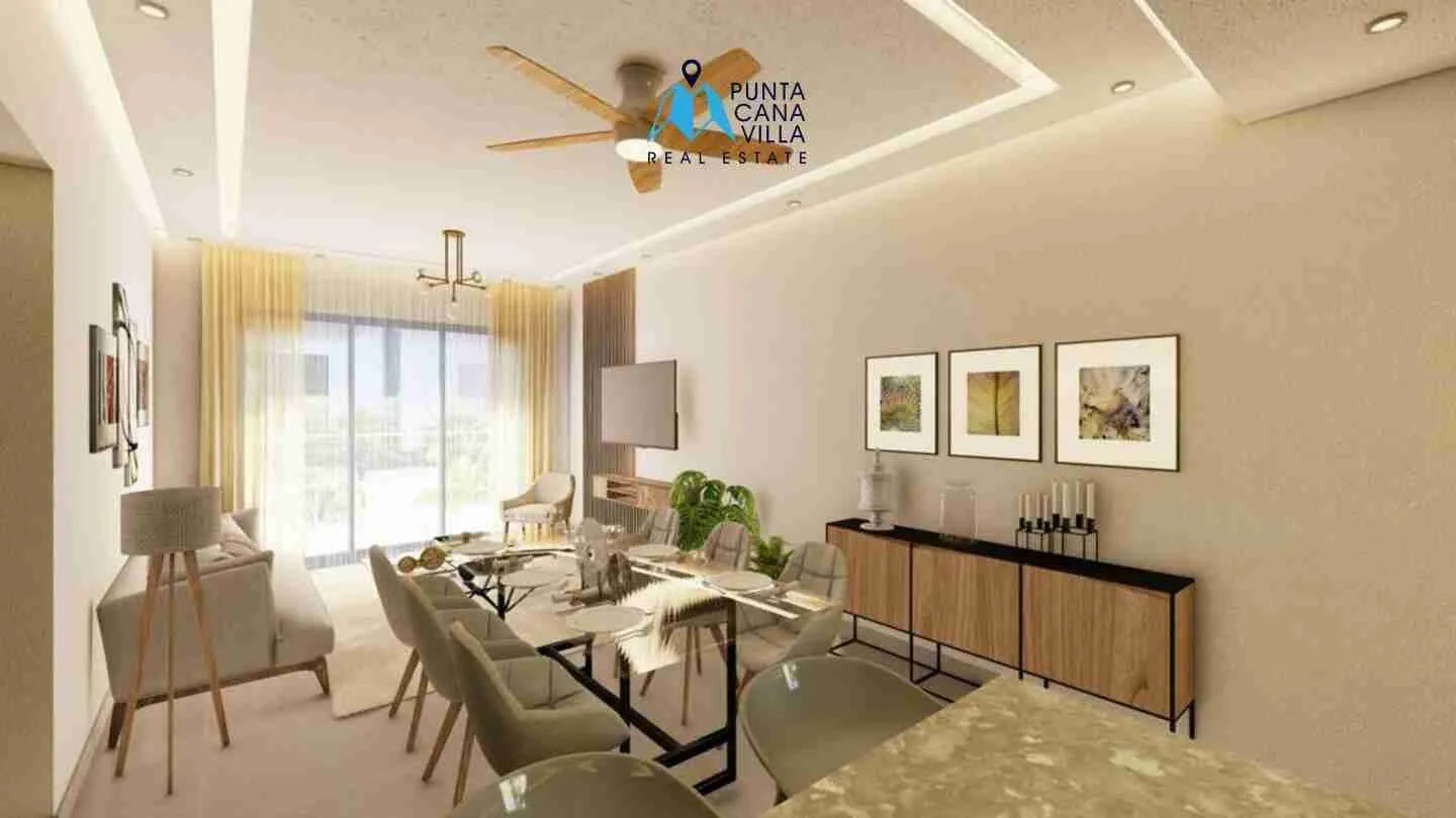 Palm beach condo for sale, living room