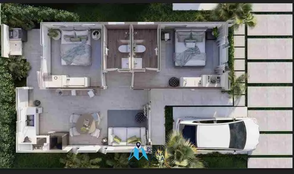 Stylish Two Bedroom Villa For Sale In Brisas de Punta Cana, Bavaro, Punta Cana(2)