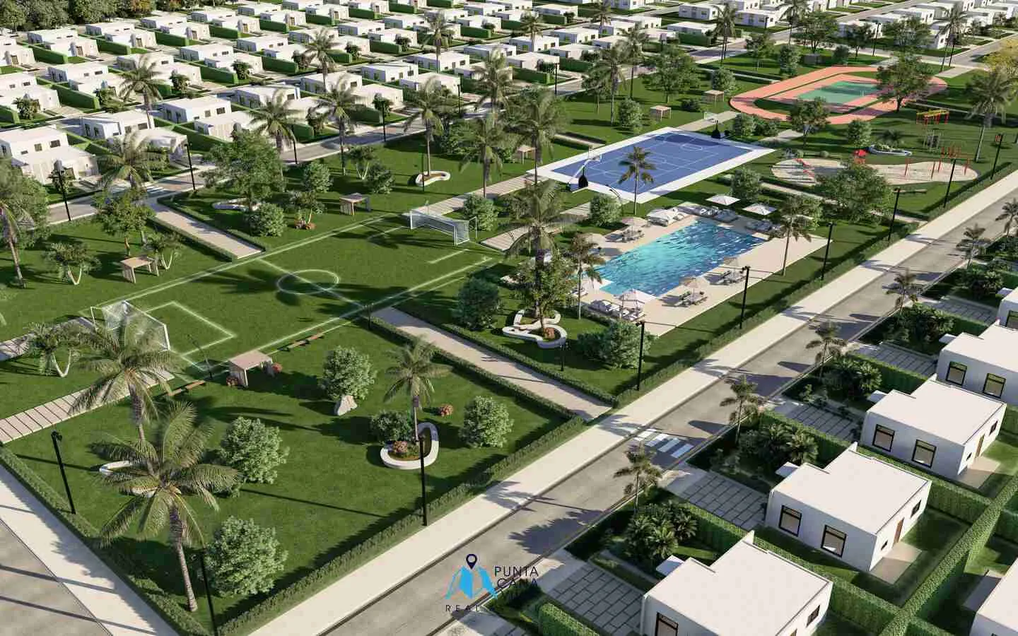Cozy one bedroom villa for sale in Bavaro, Punta Cana with outdoor gym ()
