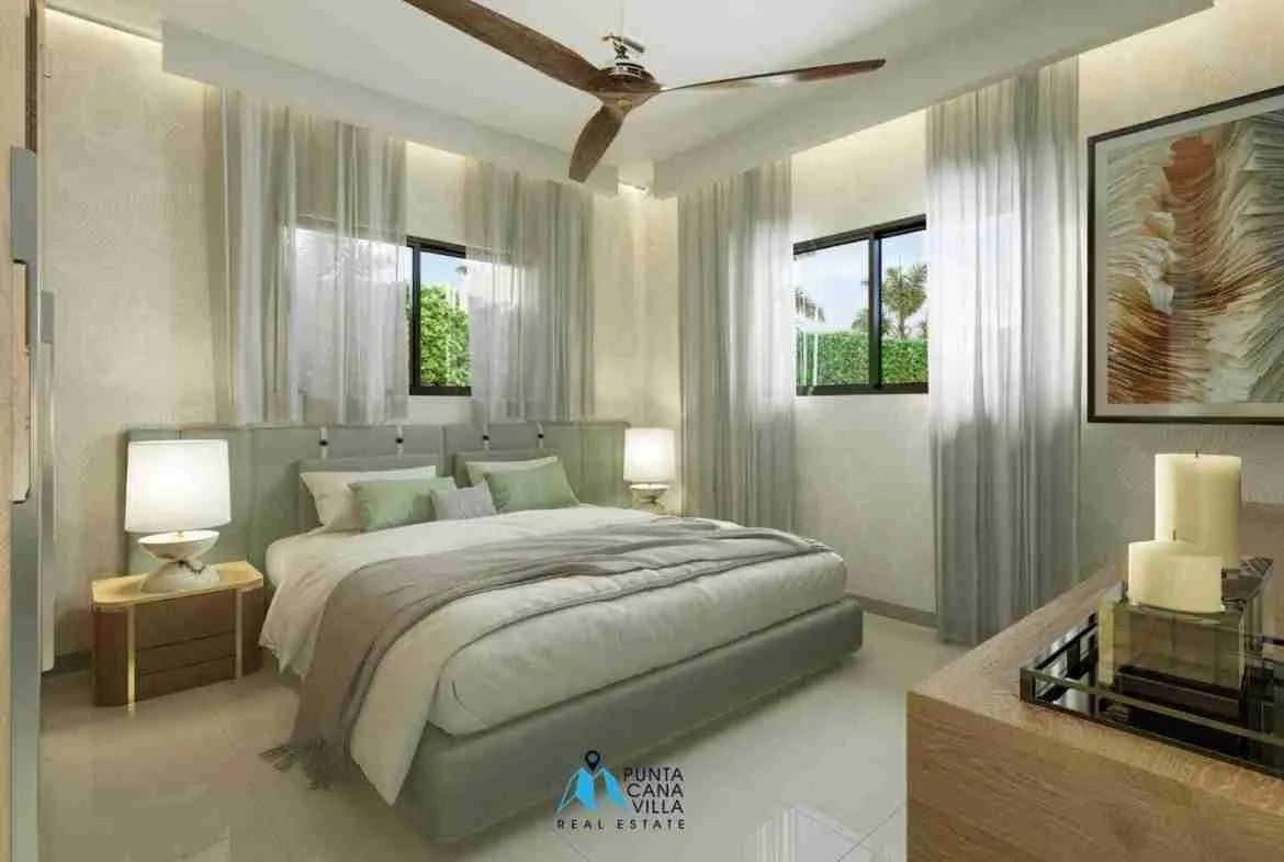 Cozy one bedroom villa for sale in Bavaro, Punta Cana with outdoor gym ()