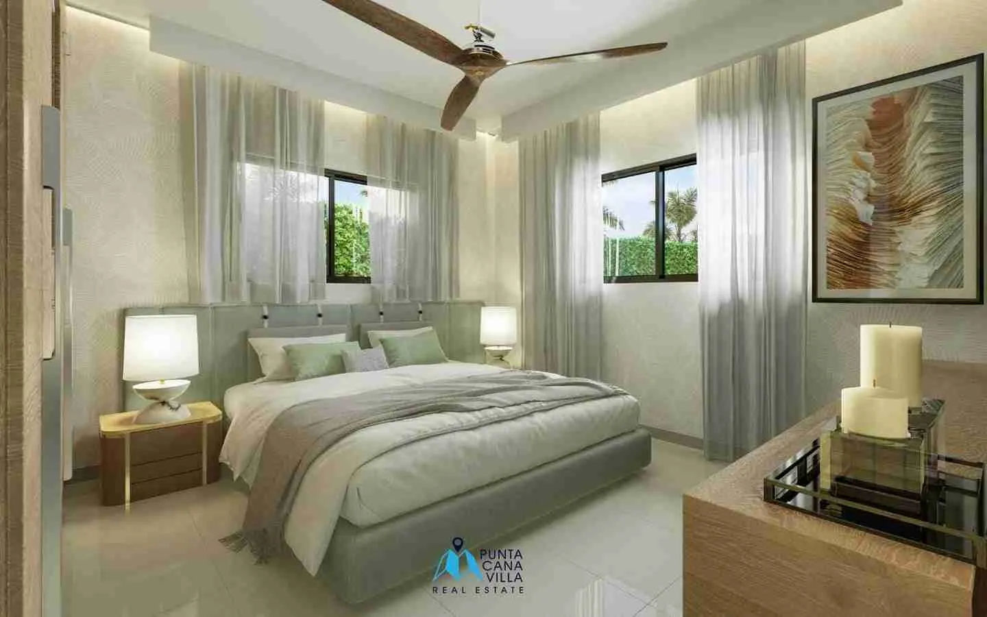 Cozy one bedroom villa for sale in Bavaro, Punta Cana with outdoor gym ()
