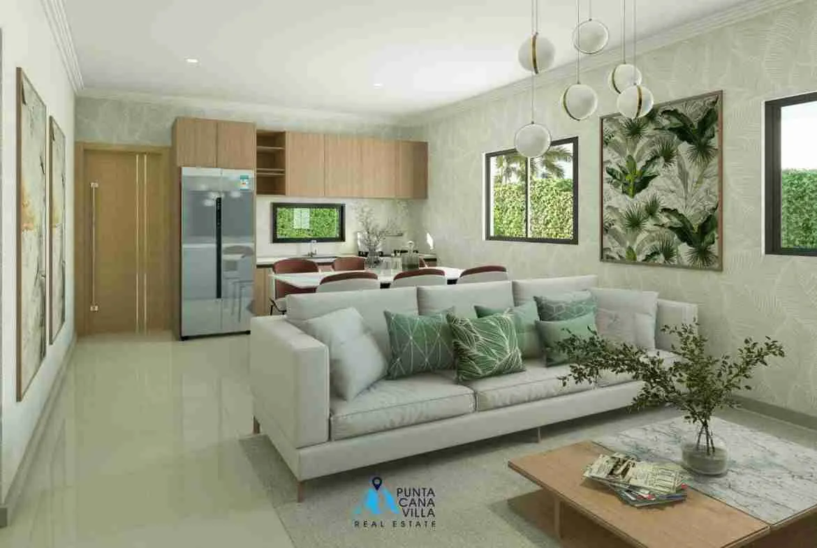Cozy one bedroom villa for sale in Bavaro, Punta Cana with outdoor gym ()