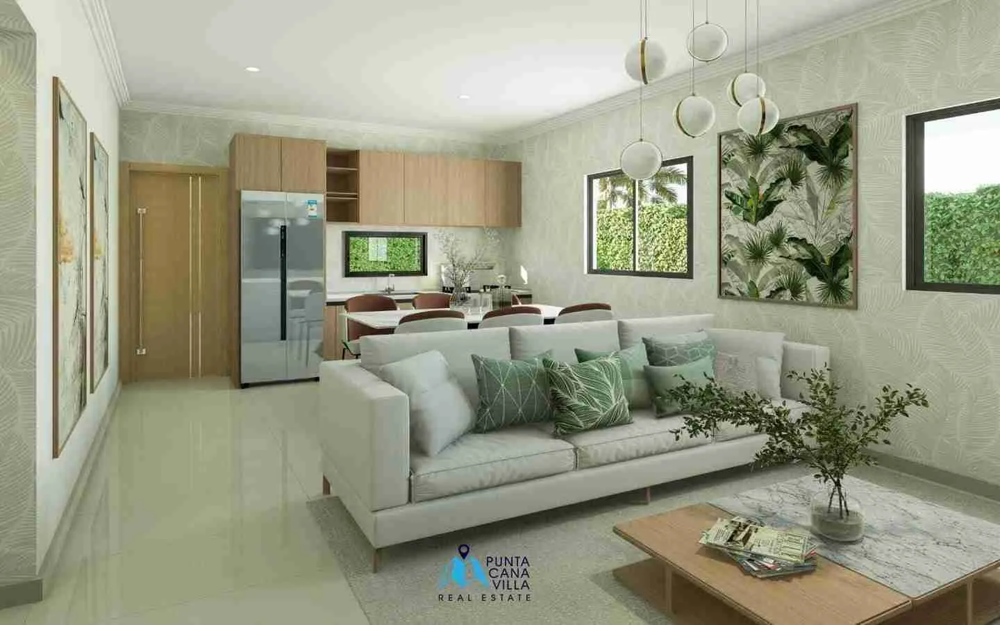 Cozy one bedroom villa for sale in Bavaro, Punta Cana with outdoor gym ()