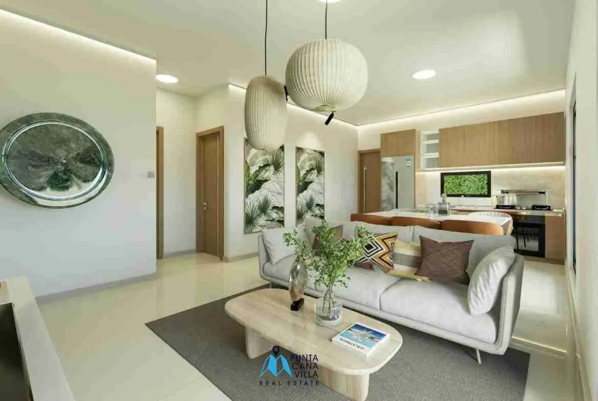 Cozy one bedroom villa for sale in Bavaro, Punta Cana with outdoor gym ()