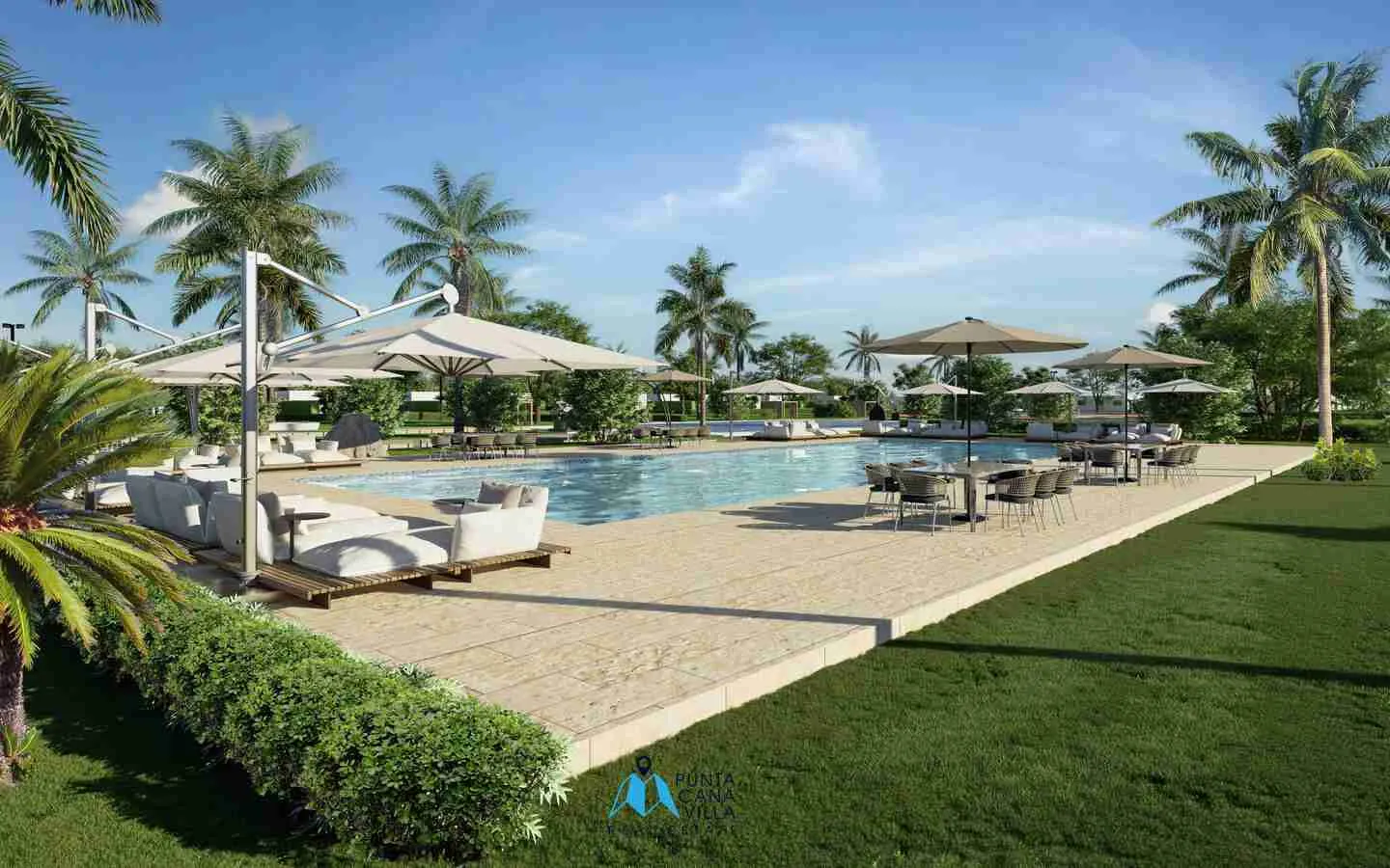 Cozy one bedroom villa for sale in Bavaro, Punta Cana with outdoor gym ()