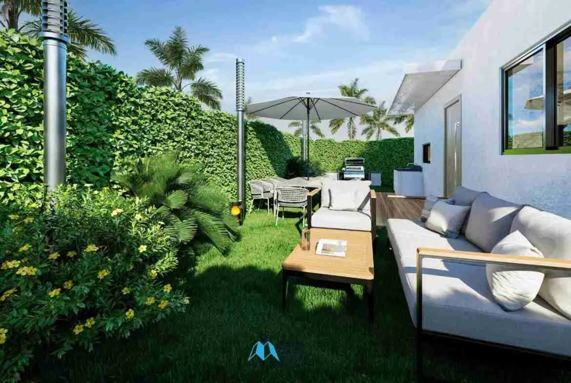 Cozy one bedroom villa for sale in Bavaro, Punta Cana with outdoor gym ()