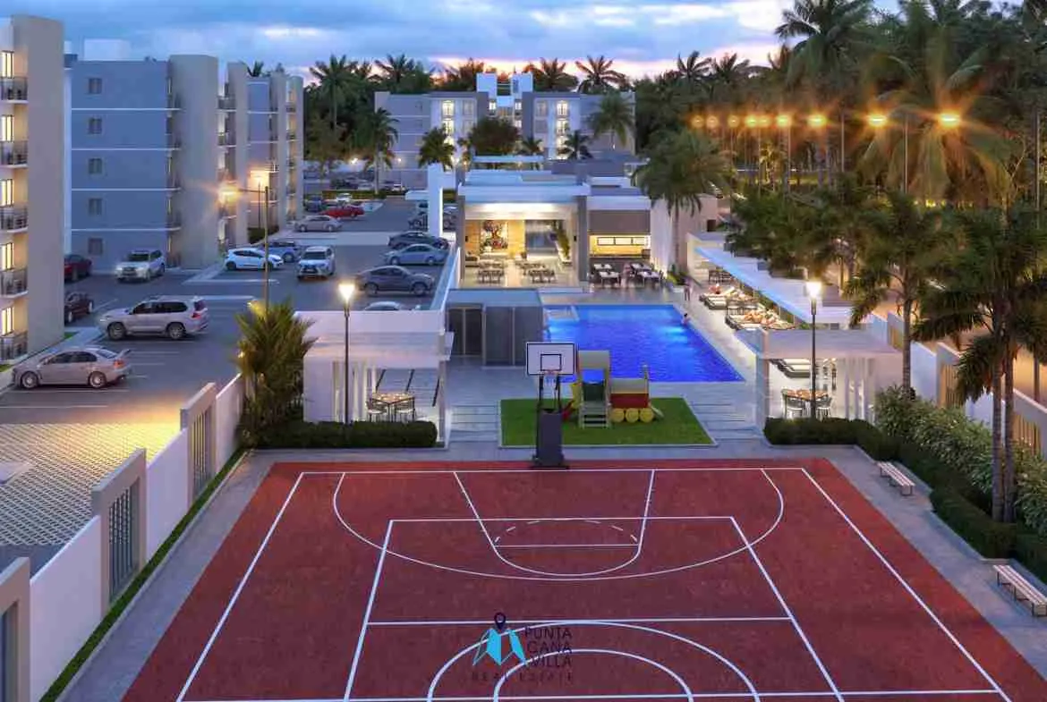 Lovely two bedroom condo for sale in Bavaro, Punta Cana with elevators ()