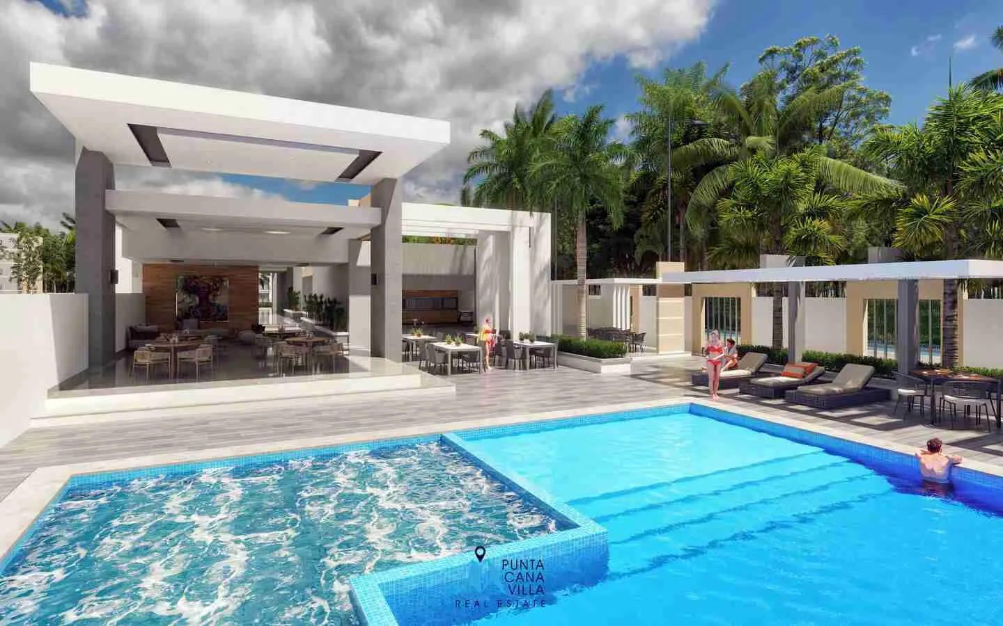 Lovely two bedroom condo for sale in Bavaro, Punta Cana with elevators ()