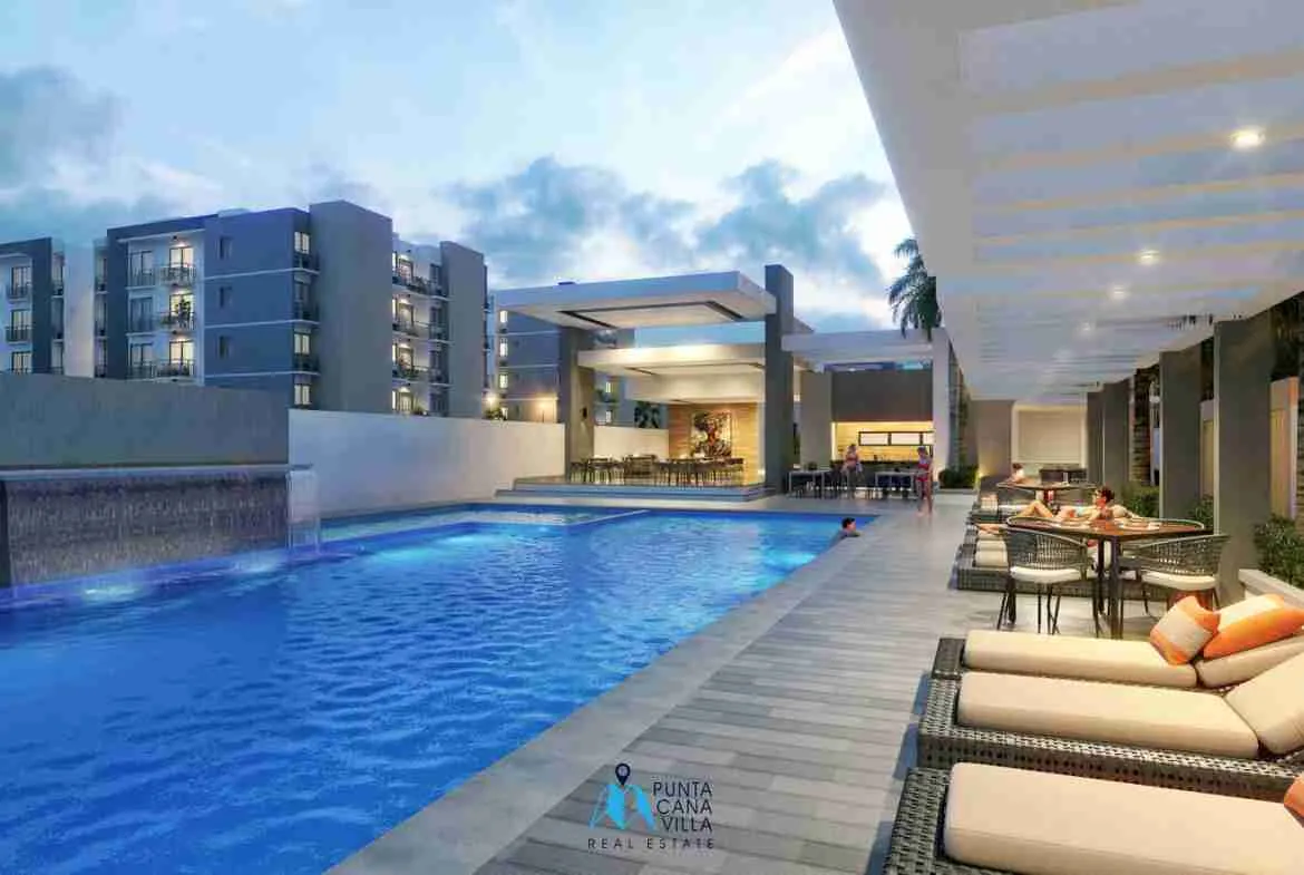 Lovely two bedroom condo for sale in Bavaro, Punta Cana with elevators ()
