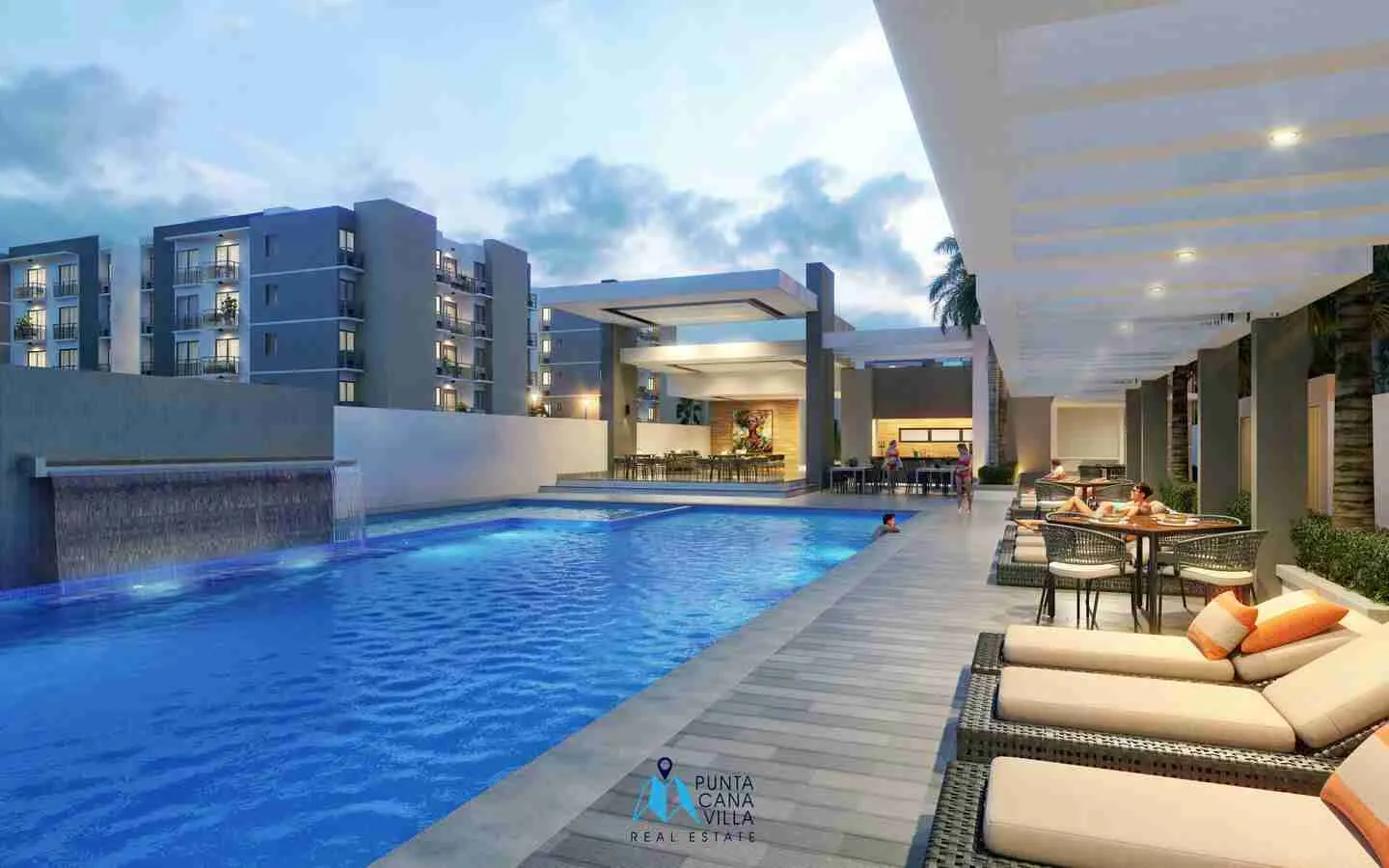 Lovely two bedroom condo for sale in Bavaro, Punta Cana with elevators ()