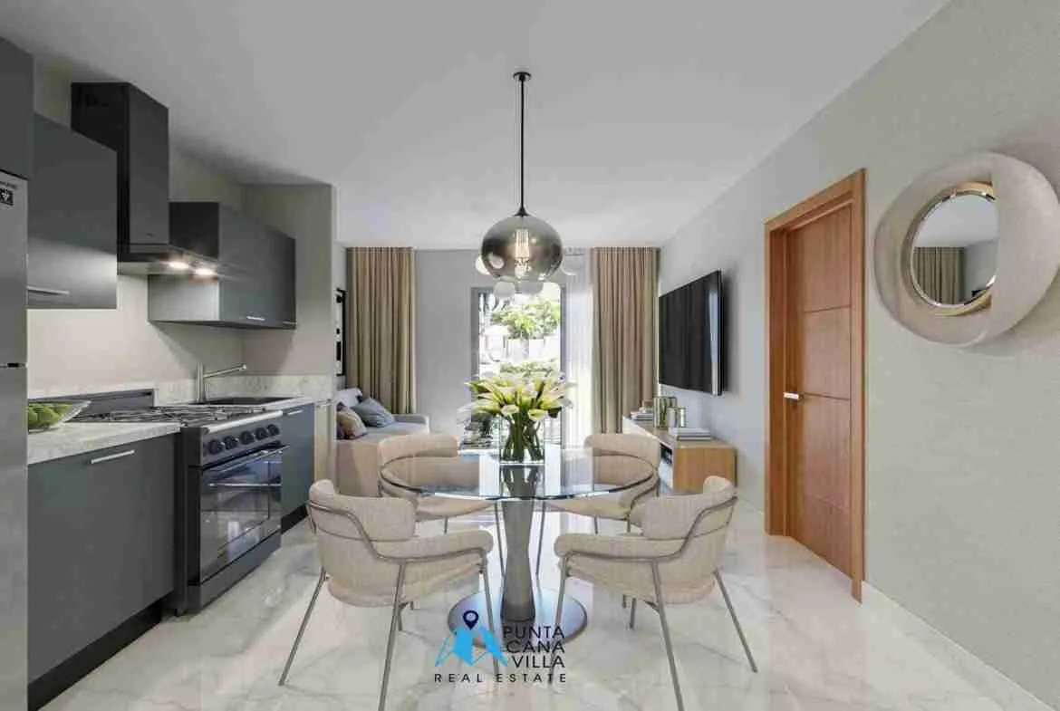Luxurious three bedroom condo for sale in Bavaro, Punta Cana with balcony ()