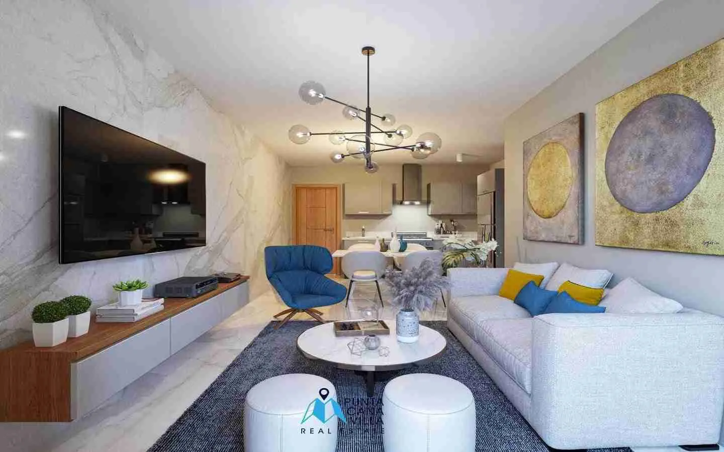Modern Two Bedroom Condo For Sale In Bavaro, Punta Cana With Home Automation System () Modern Two Bedroom Condo For Sale In Bavaro, Punta Cana With Home Automation System ()