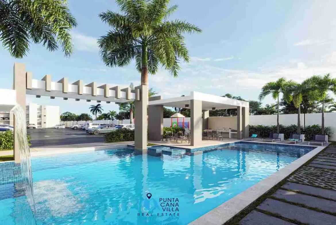 Wonderful one bedroom condo for sale in Bavaro, Punta Cana with intelligent locking system ()
