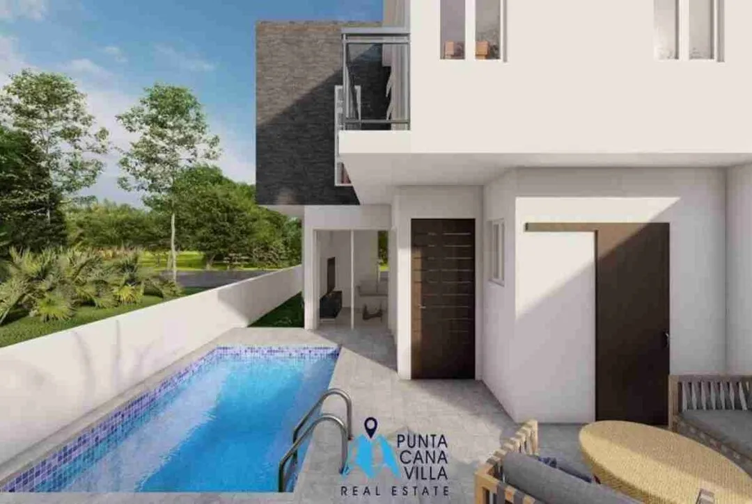 Amazing two bedroom townhouse for sale in Bavaro, Punta Cana with swimming pool ()