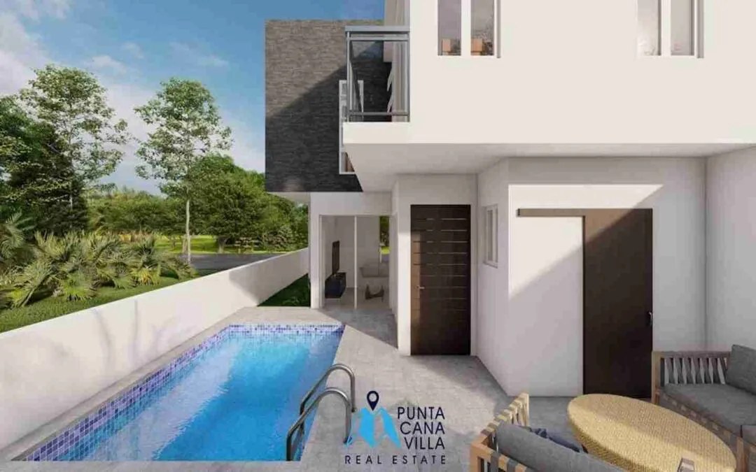 Amazing two bedroom townhouse for sale in Bavaro, Punta Cana with swimming pool ()