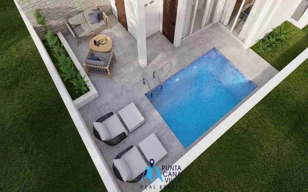 Amazing two bedroom townhouse for sale in Bavaro, Punta Cana with swimming pool ()
