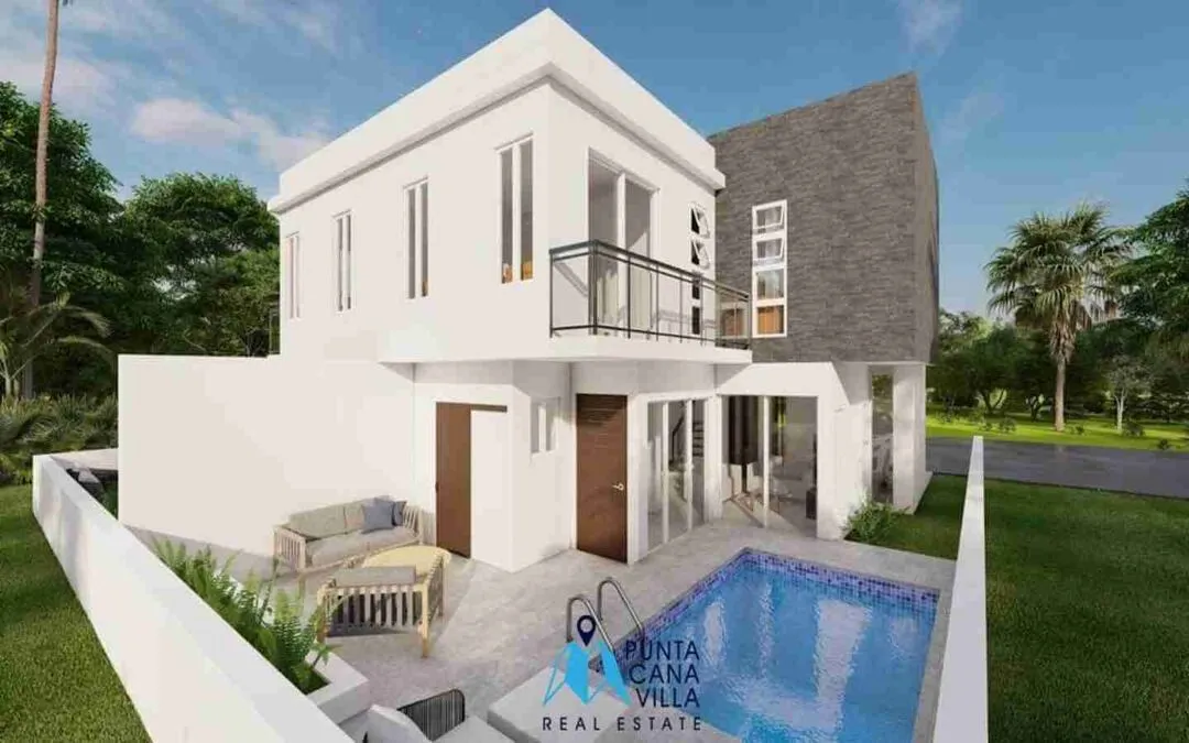 Amazing Two Bedroom Townhouse For Sale In Bavaro, Punta Cana With Swimming Pool