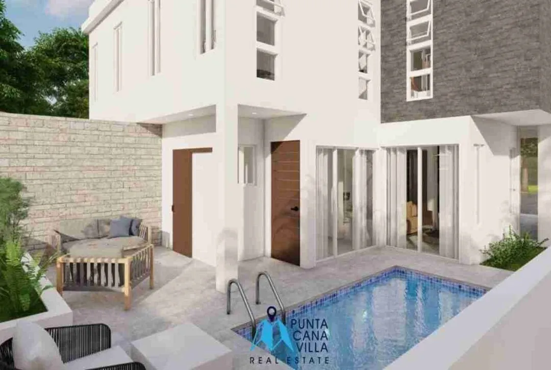 Amazing two bedroom townhouse for sale in Bavaro, Punta Cana with swimming pool ()