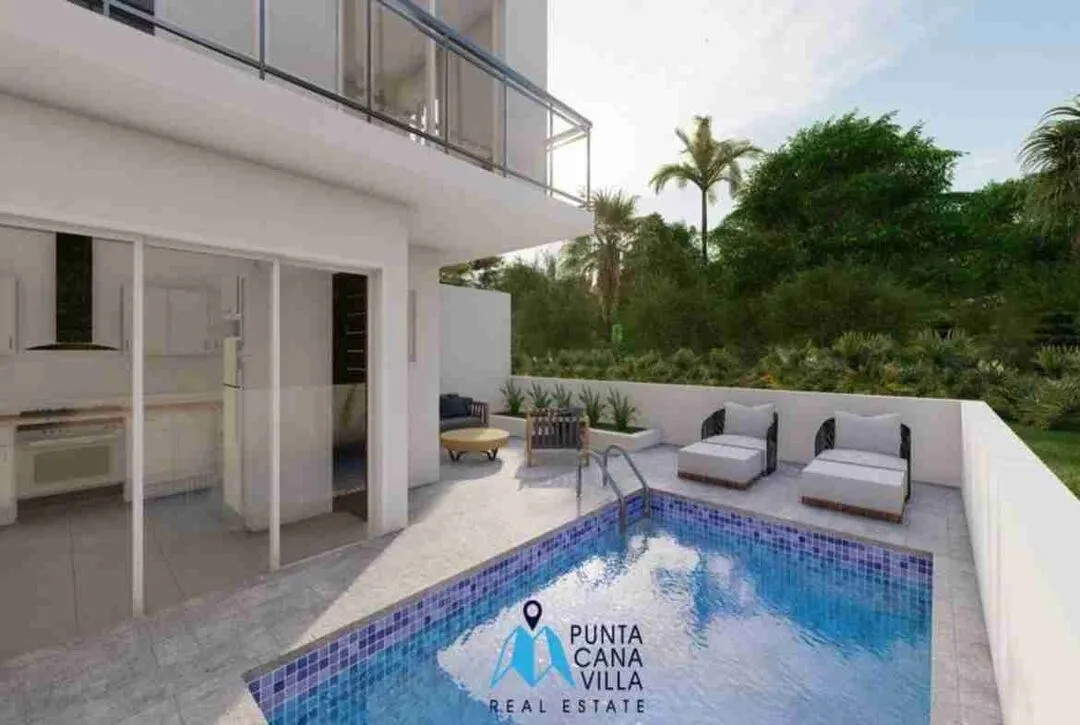 Amazing two bedroom townhouse for sale in Bavaro, Punta Cana with swimming pool ()