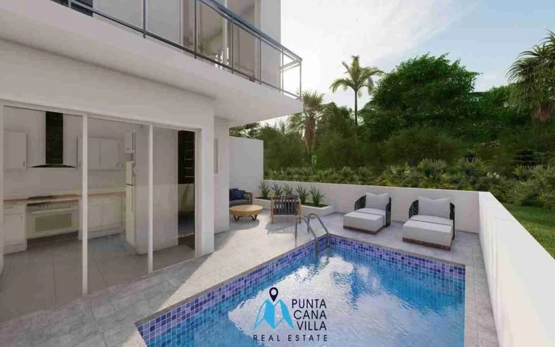 Amazing two bedroom townhouse for sale in Bavaro, Punta Cana with swimming pool ()
