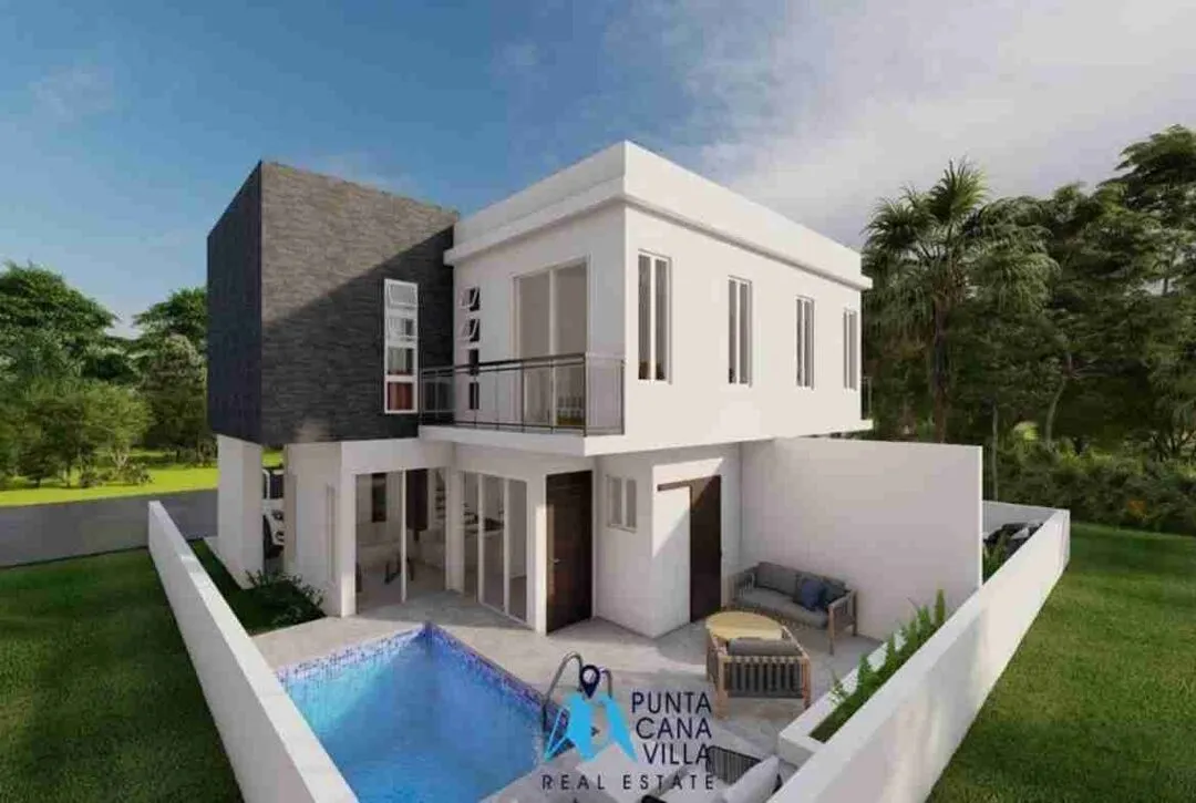 Amazing two bedroom townhouse for sale in Bavaro, Punta Cana with swimming pool ()