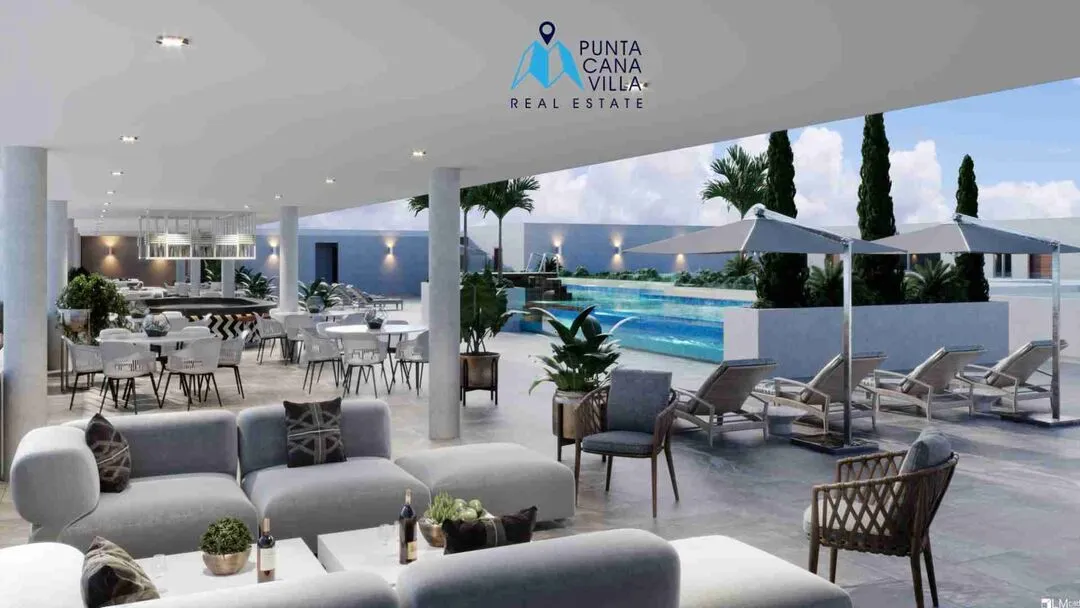 Area Social Blue Marina punta cana condo for sale
