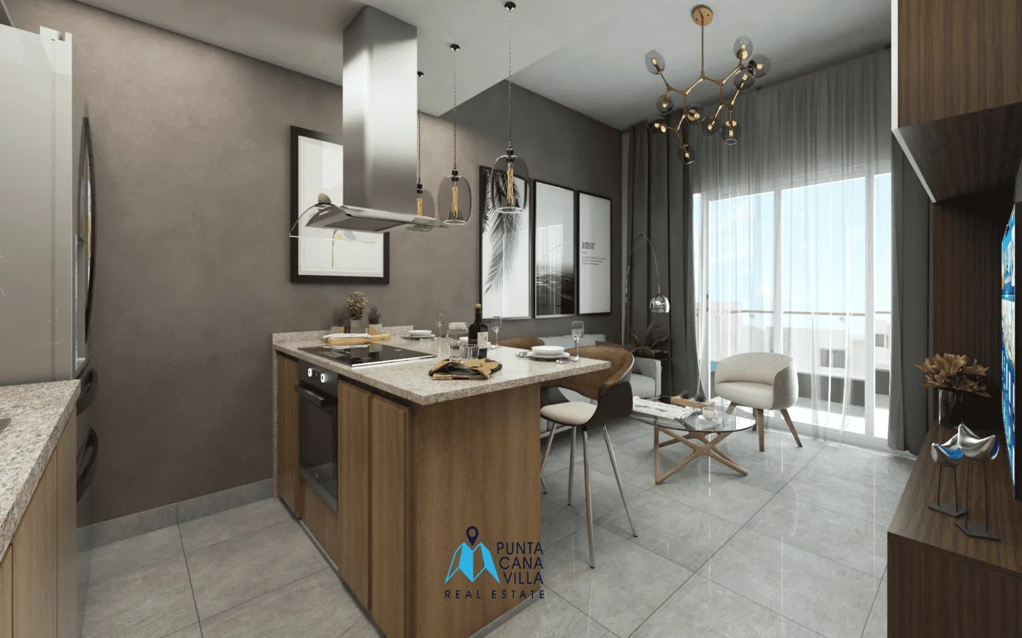Lovely two bedroom condo for sale in Bavaro, Punta Cana with appliances included ()