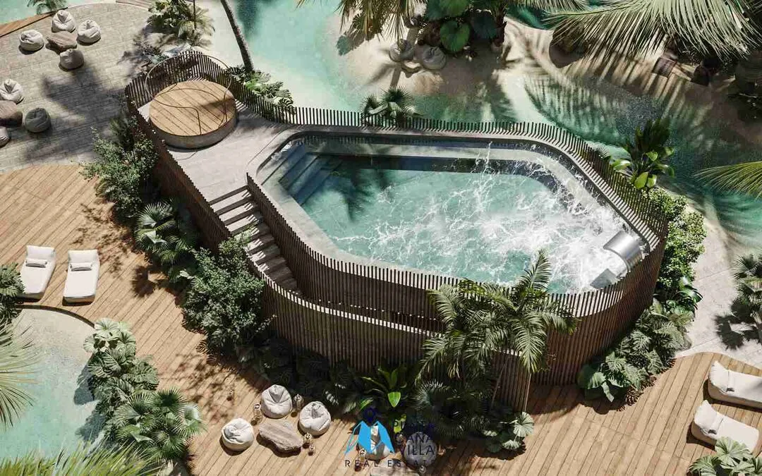 Jacuzzi for 50, Chukum Lagoon, condo for sale in Vista Cana, Punta Cana.