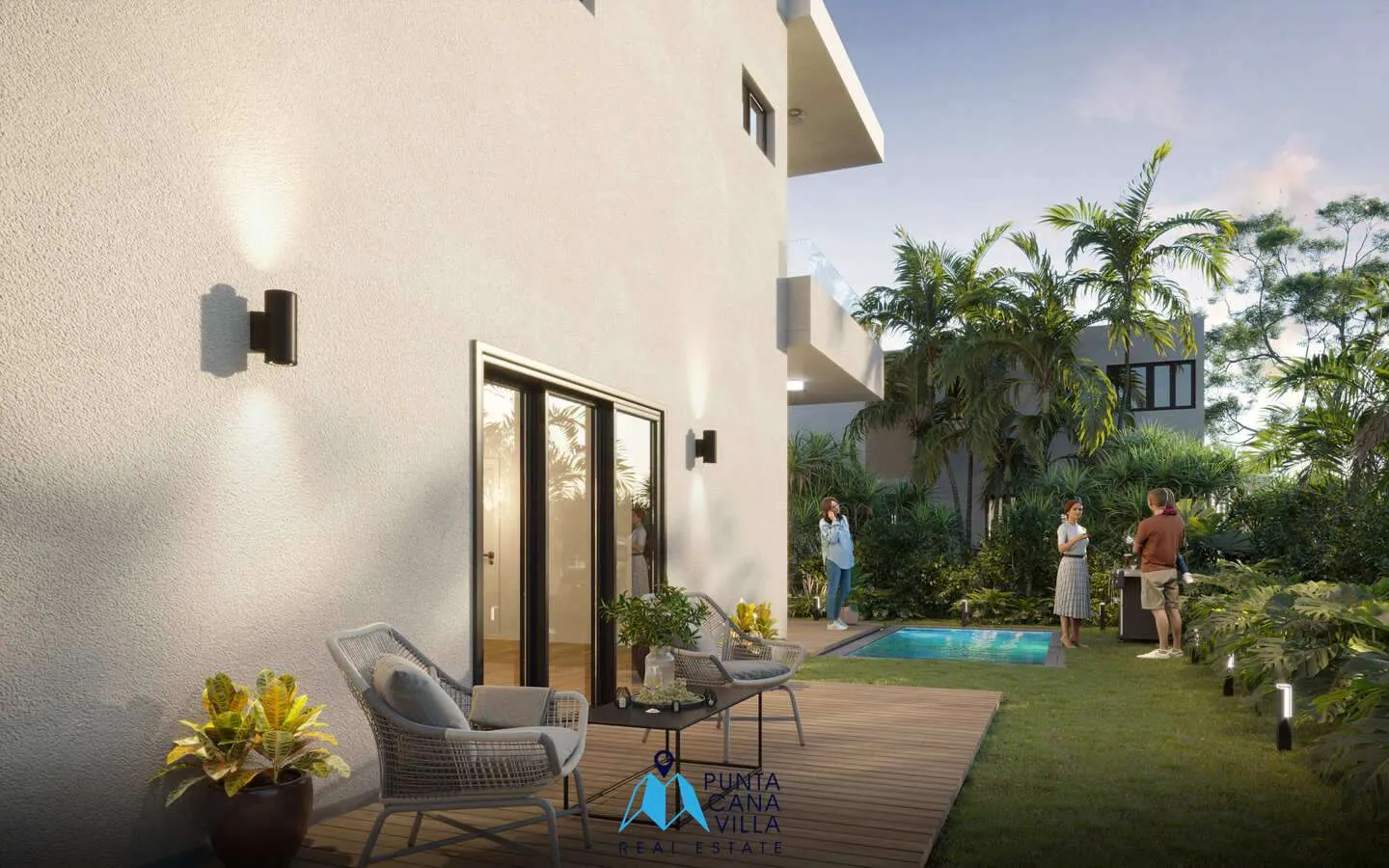 Cozy three bedroom villa for sale in Bavaro, Punta Cana within gated community, Daos villas ()