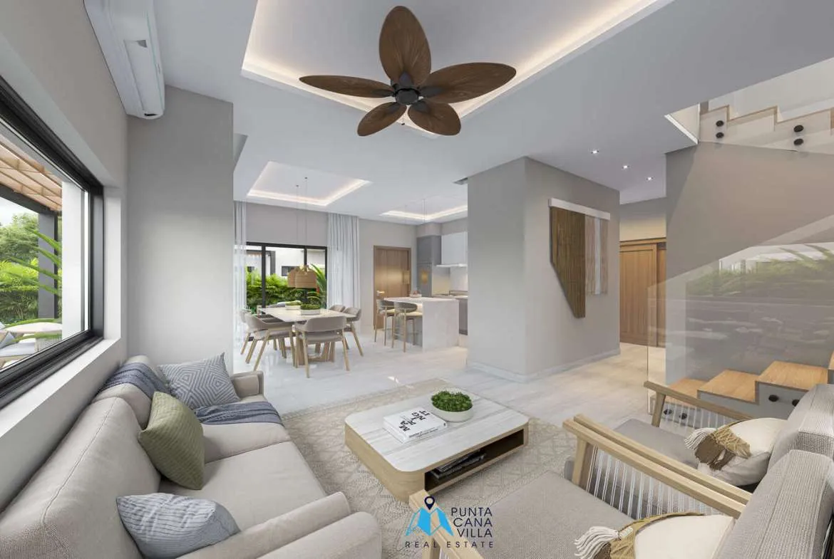 Lovely three bedroom duplex villa for sale in Bavaro, Punta Cana near Downtown, Daos Villas ()