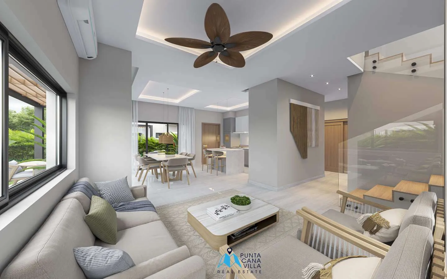 Lovely three bedroom duplex villa for sale in Bavaro, Punta Cana near Downtown, Daos Villas ()