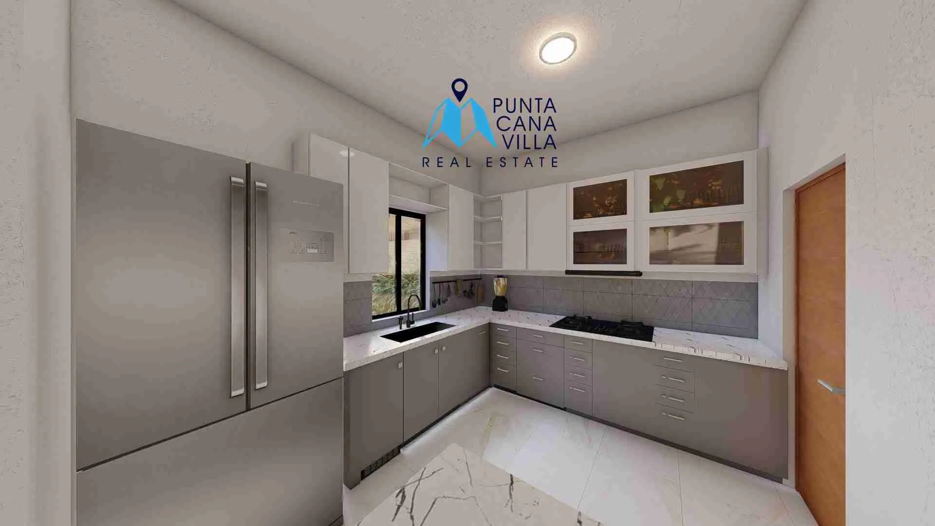 palmeras resipal punta cana villa for sale two bedroomsCOCINA