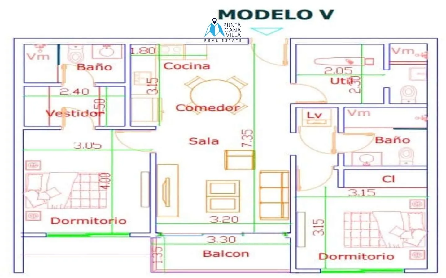 Beautiful Two Bedroom Punta Cana Condo For Sale In Vista Cana ()