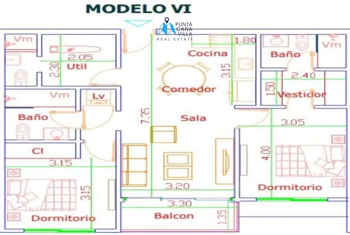Beautiful Two Bedroom Punta Cana Condo For Sale In Vista Cana ()