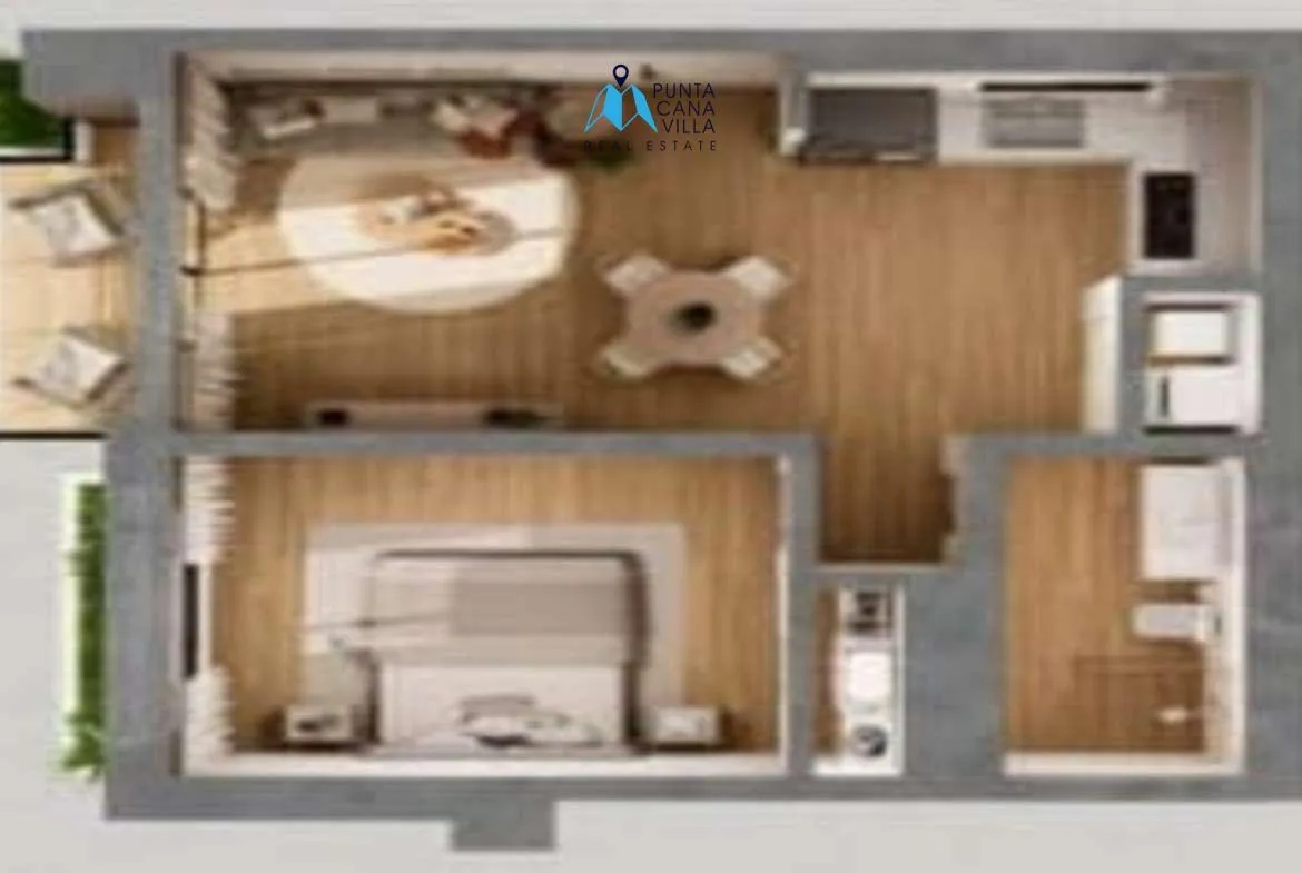 Enchanting One Bedroom Condo For Sale In Bavaro, Punta Cana With Access To Beach Club,Riviera Bay ()